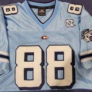 NORTH CAROLINA TARHEELS UNC FOOTBALL JERSEY 88 BLUE COLLOSSEUM SIZE M NCAAF
